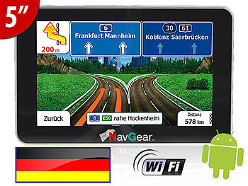 NavGear 5"-Navi mit Android "StreetMate GTA-50-3D" (Deutschland)