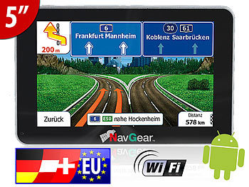 NavGear 5"-Navi mit Android "StreetMate GTA-50-3D" (Europa)