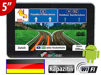 NavGear 5"-Navi mit Android "StreetMate GTA-50-3D.plus" (Deutschland)