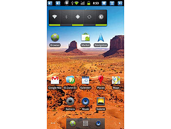 TOUCHLET 7"-Android-Tablet-PC X7G mit GPS & Navi-Software Westeuropa