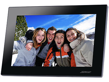 Somikon Digitaler WLAN-Bilderrahmen mit 25,7-cm-IPS-Touchscreen (10,1")