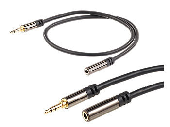 3m Stereo Klinken Verlängerung Kabel 3,5mm Audio Verlängerungskabel AUX weiß