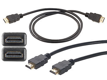 HDMI-Kabel und Netzwerkkabel