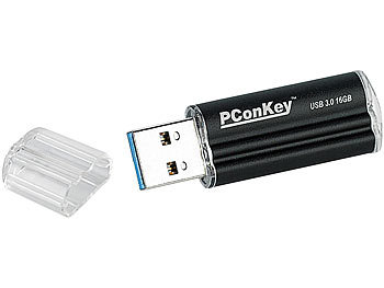 PConKey USB-3.0-Speicherstick UPD-316, 16 GB, Aluminium