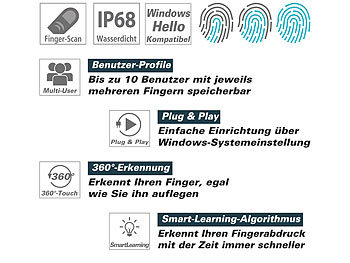 Fingerabdruckscanner Windows 10