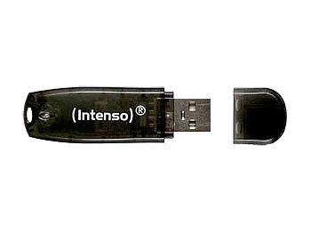 USB Sticks: Intenso 16 GB USB-Speicherstick Rainbow Line, transparent-schwarz
