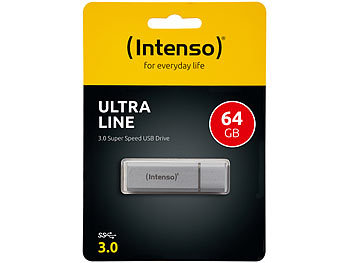 Intenso Ultra Line 64 GB Speicherstick USB 3.0 silber