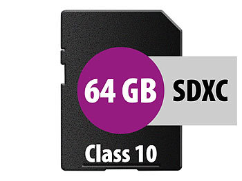 AgfaPhoto SDXC Speicherkarte 64 GB – Class 10, Hochgeschwindigkeit Für Fotos & HD-Videos