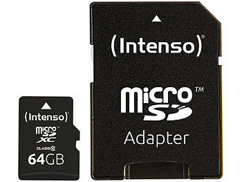 Intenso SD Karte 64 GB UHS-I Professional SDXC Speicherkarte 64GB Memory Card 