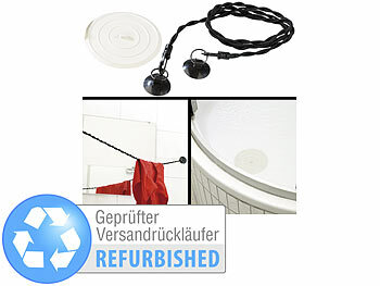 Outdoorwäscheleinen: infactory 2er-Set Camping- & Reise-Wäscheleine, Versandrückläufer