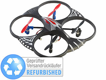 Simulus 4-Kanal-Quadrocopter GH-4L, 360°-Flip-Funktion (refurbished) 