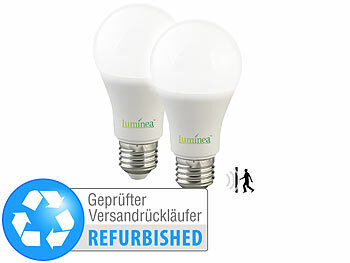 Luminea 2er-Set LED-Lampen mit Radar-Sensor, Versandrückläufer