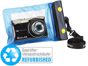 Unterwasserhülle Kamera: Somikon Unterwasser-Kameratasche XS Versandrückläufer