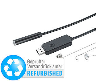 Endoskop-Rohrkamera: Somikon Wasserfeste USB-Endoskop-Kamera UEC-3070 (refurbished)