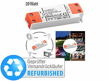 LED Trafo 12V 230V: revolt LED-Transformator, 230V auf 12V, Versandrückläufer