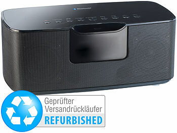 Streaming-Lautsprecher: auvisio Stereo HiFi-Lautsprecher MSX-200.bt mit Bluetooth (refurbished)