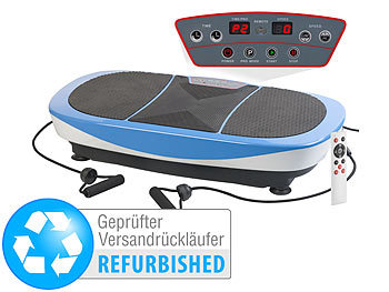 Vibrationsplatte Sport: newgen medicals Vibrationsplatte mit vertikaler & horizontaler Versandrückläufer