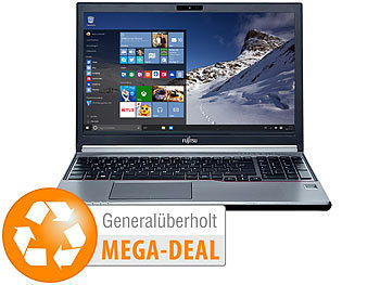 Generalüberholte Laptops: Fujitsu Lifebook E754, 15,6"/39,6cm, Core i5, 8GB, 240GB SSD (generalüberholt)