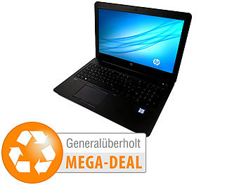 Laptop: hp ZBook 15 G3, 15,6"/39,6cm, Xeon E3, 32GB, 512GB SSD (generalüberholt)