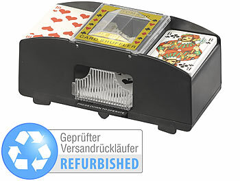 Profi Kartenmischer: GSR Elektrische Kartenmisch-Maschine für 2 Decks, Versandrückläufer