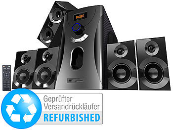 5 1 Systeme: auvisio Home-Theater Surround-Sound-System 5.1,MP3,Radio, 80 W (refurbished)