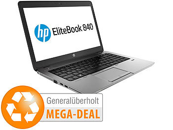 Notebook refurbished: hp EliteBook 840 G2, 35,6 cm / 14", Core i5, 256 GB SSD (generalüberholt)