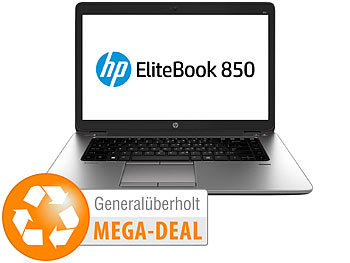 hp Elitebook 850 G2, 15,6" / 39,6cm, Core i5, 8 GB, SSD (generalüberholt)