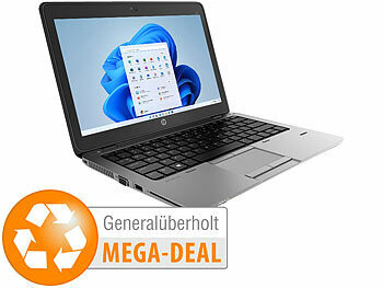 Office Laptop: hp EliteBook 820 G3, 12,5"/31,8cm, i5, 16GB, SSD, Win11 (generalüberholt)
