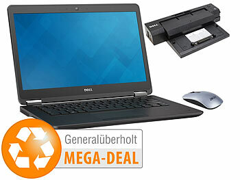 Laptops Notebooks: Dell Latitude E7450, 14"/35,6 cm, i7, 16GB, SSD, Docking (generalüberholt)
