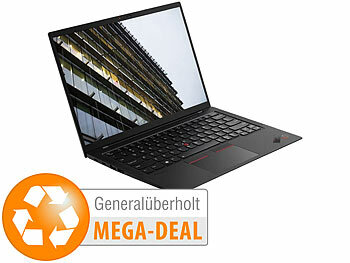 Notebook generalüberholt: Lenovo ThinkPad X1 Carbon, 14"/35,6cm, i5, 8GB, 512GB SSD (generalüberholt)
