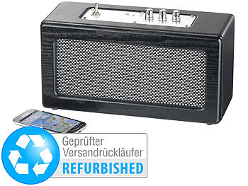 Streaming-Lautsprecher: auvisio Mobiler Retro-Lautsprecher, 40 Watt (Versandrückläufer)