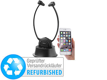 newgen medicals TV-Kinnbügel-Kopfhörer & Hörverstärker, Bluetooth (Versandrückläufer)