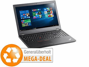 Notebook: Lenovo ThinkPad P52, 39,6cm, Core i7, 32GB, 1TB SSD, Quadro (generalüberholt)