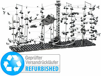 Modellbau-Bauasten: Playtastic Profess. Kugel-Achterbahn, 682-teiliger Mega-Bausatz (refurbished)