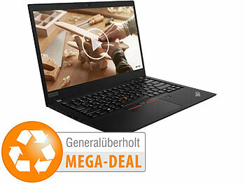 Laptop-Megadeals: Lenovo ThinkPad T490s, 35,6 cm/14", i7, 32 GB, 512 GB SSD (generalüberholt)