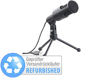 Karaoke Mikrofon: auvisio Profi-USB-Kondensator-Mikrofon,Versandrückläufer