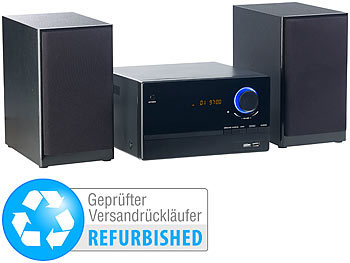 HiFi-Micro-Stereoanlage: auvisio Micro-Stereoanlage, CD-Player, Radio, MP3-Player (Versandrückläufer)
