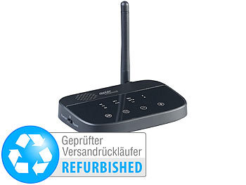 Transmitter TV, Bluetooth: auvisio 2in1-Audio-Sender & -Empfänger, Bluetooth 4.2, Versandrückläufer