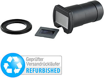 Digitalkamera Adapter DSLR Objektiv Spiegelreflexkamera mm, Canon: Somikon Objektiv-Aufsatz zum Digitalisieren von Dias/Negativen (refurbished)