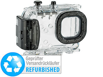 Wasserdichte DSLR-Tasche: Somikon Universal-Unterwassergehäuse bis 40 m, Versandrückläufer