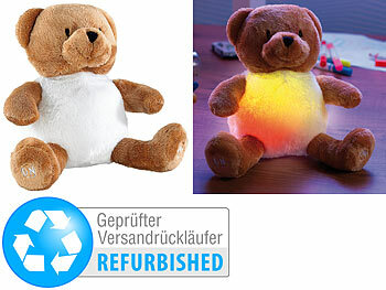 Nachtlicht-Plüschtier: Playtastic Kuschel-Nachtlicht "Bär" mit Farbwechsel-LED, Versandrückläufer