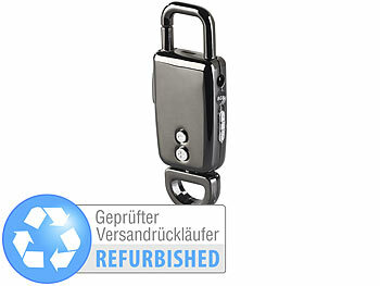Diktiergeraet: auvisio Schlüsselanhänger-Voice-Recorder mit VOX-Funktion, Versandrückläufer