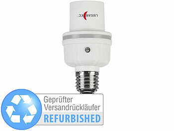 Lunartec Lampe mit Geräuschsensor: Lampensockel-Adapter E27 auf
