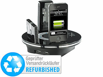 Handy Ladestation iPhone: Callstel Universale USB-Multi-Ladestation Versandrückläufer