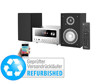 DAB CD: auvisio Micro-Stereoanlage mit Webradio, DAB+, FM, Versandrückläufer