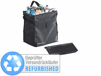 PEARL Auto Mülleimer: 2er-Set Camping- & Kfz-Falt-Müllbehälter,  verschließbar, 10 l (Wohnmobil Mülleimer)