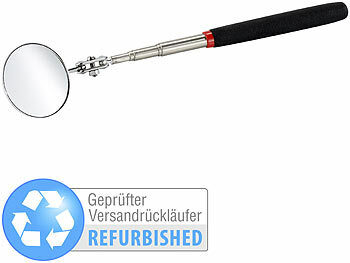 Spiegel mit Teleskoparm: Playtastic Teleskop-Spiegel mit 2 Kugelgelenken, Versandrückläufer