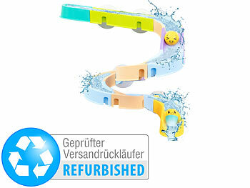 Badewannenspielzeuge: Playtastic 20-tlg. Badewannen-Kugelbahn-Spielset, Versandrückläufer 