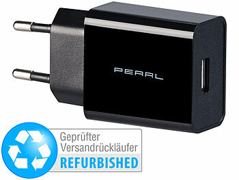 USB-Stecker-Netzteil: PEARL USB-Netzteil für Mobilgeräte, 2,1 A / 10,5 Watt, Versandrückläufer