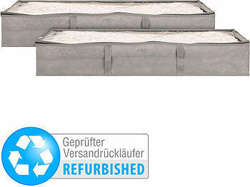 infactory 2er-Set Faltbare Unterbett-Aufbewahrungstaschen,Versandrückläufer